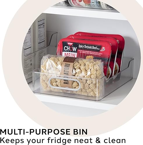 Miniatura 22 de Oggi Contenedor de almacenamiento de pared alto para gabinete/cajón (12 x 8.75 x 5 pulgadas) (paquete de 2)