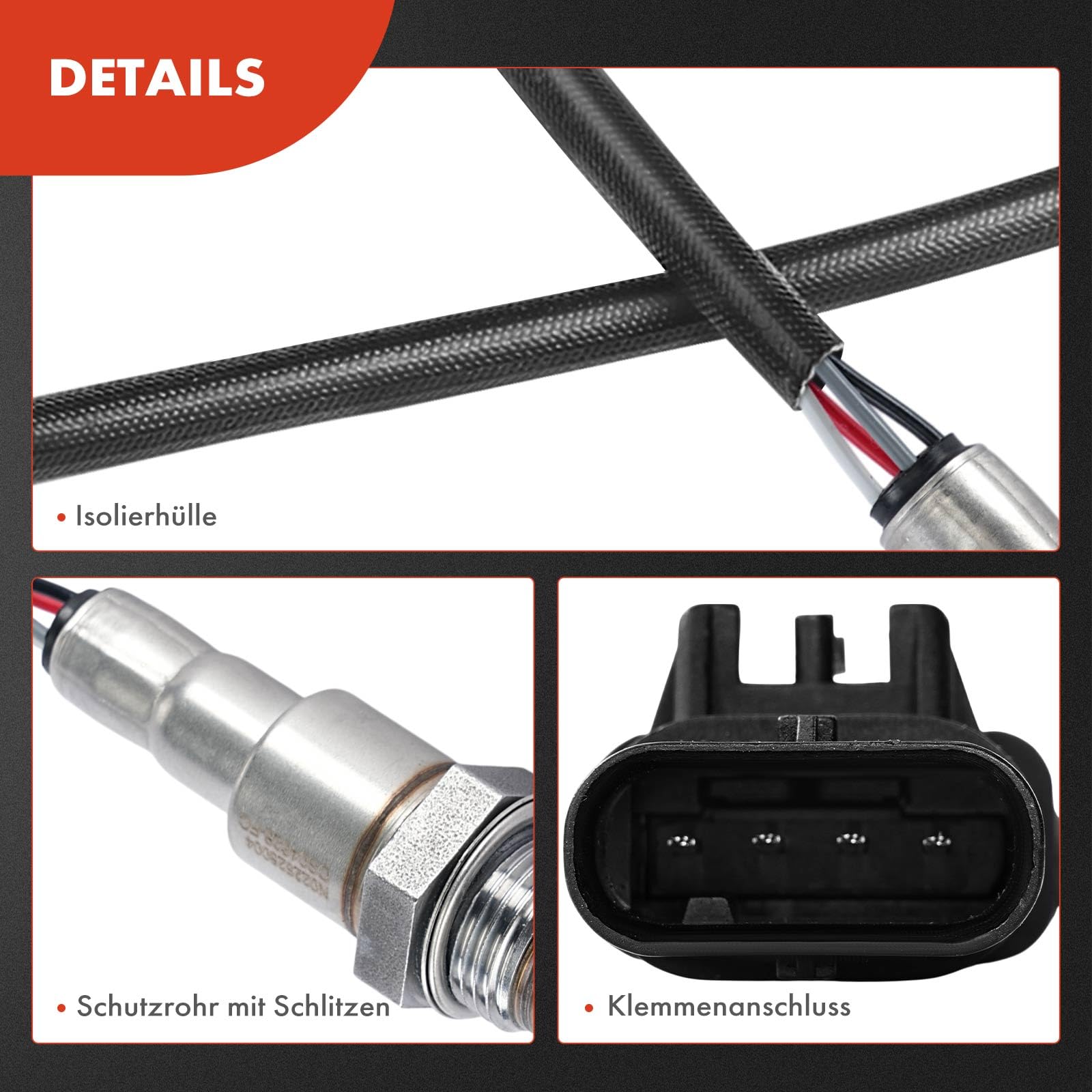 Frankberg Sistema di scarico sonda lambda sensore di ossigeno a valle | Compatibile con: 3 Gran Turismo F34, 4 Gran Coupé F36, Serie 5 F10, Serie 1 F21, 2 Coupé F22 F87, 4 Cabriolet F33 F83