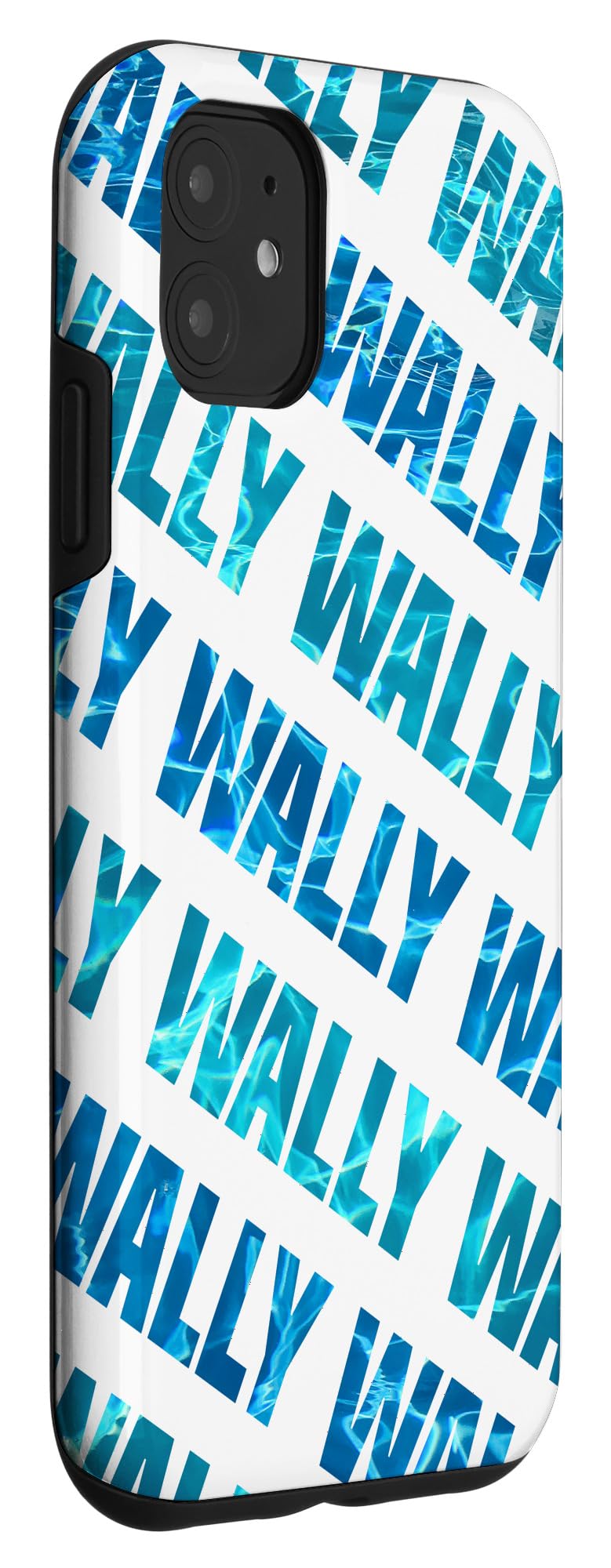 Amazon.com: iPhone 11 Custom Wally Phone Cover Blue Teal White Personalized  Case : Cell Phones & Accessories