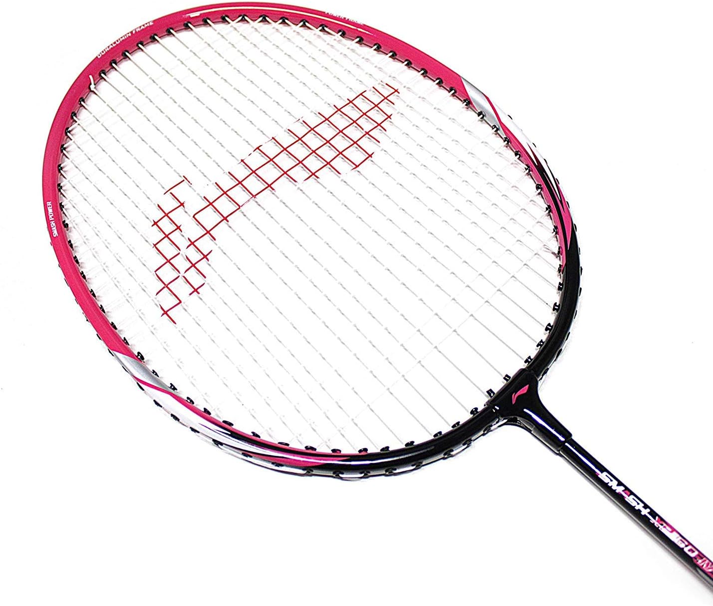 Li-Ning XP-60 IV Blend Badminton Racquet (Black/Pink, Weight : W4 90-95 Grams), blend