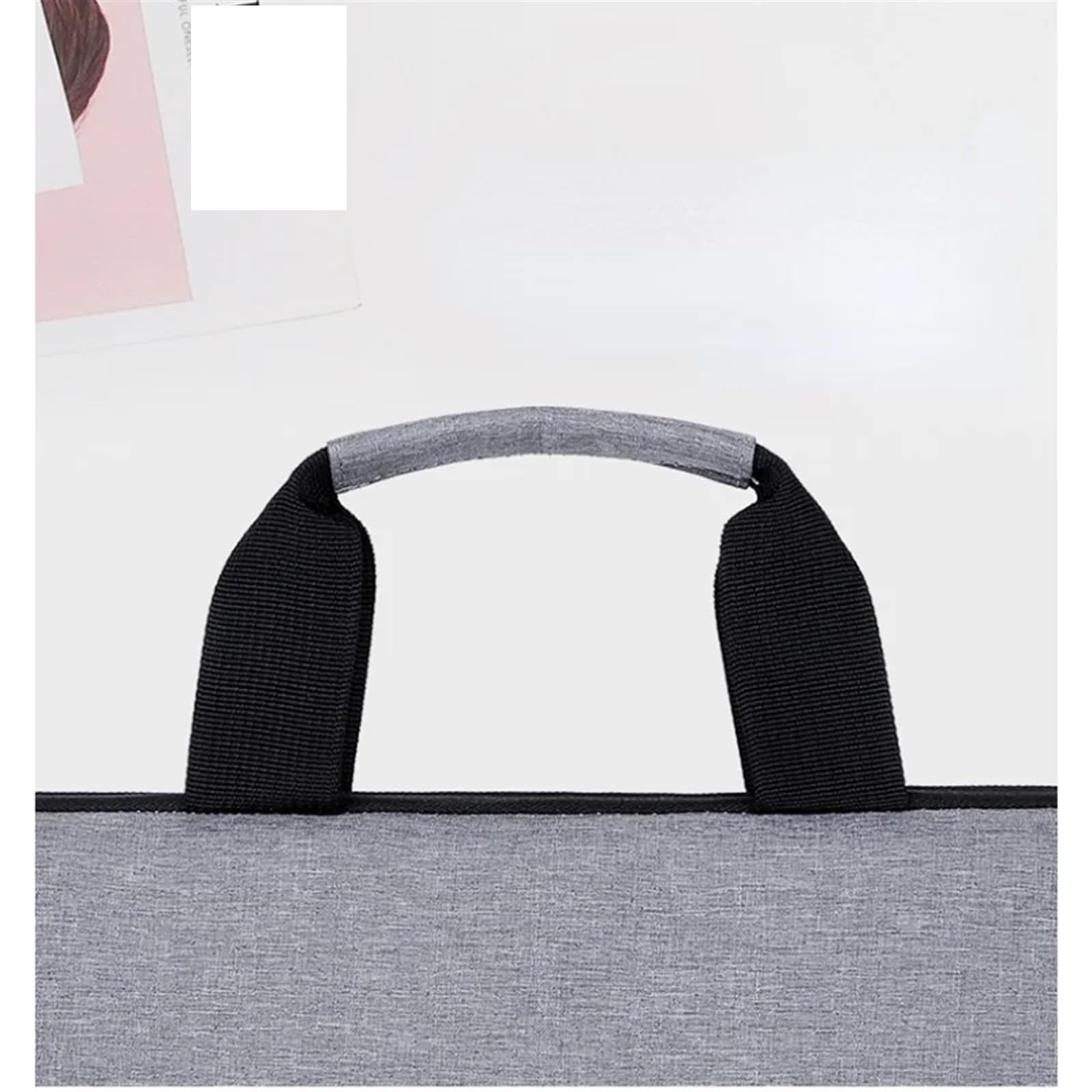 Borsa for laptop stile business Custodia protettiva for notebook da 15,6 14 13 pollici Per Lavoro(Black,15.6-inch)