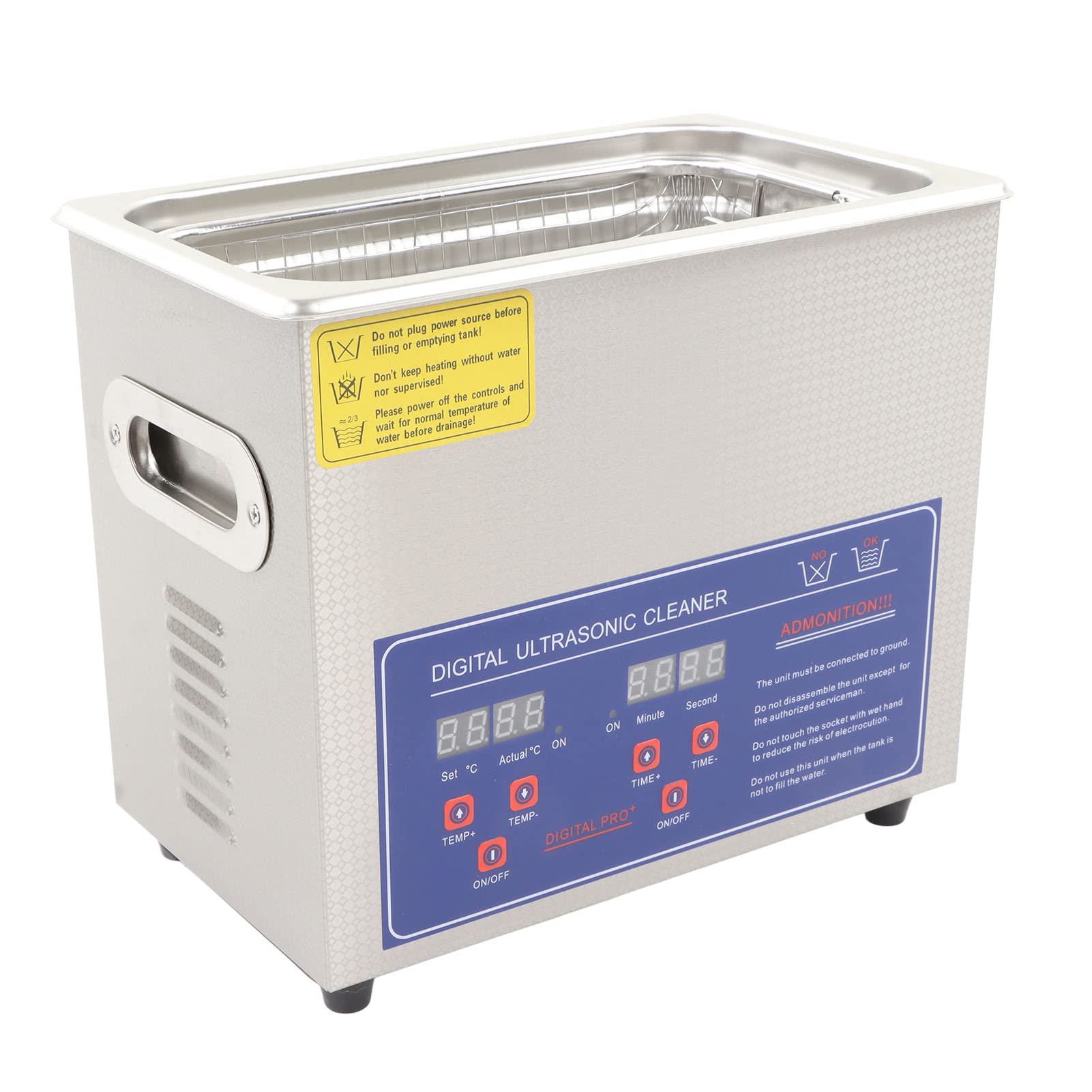 Ultradźwiękowa Czyszczenie 40 KHz 3200 Ml pojemność, Niski Hałas, Wysoka czystość, pierścień, Zegarek, Okulary, Biżuteria, Opieka Dentystyczna, Narzędzie (Wtyczka UE 200-240V)