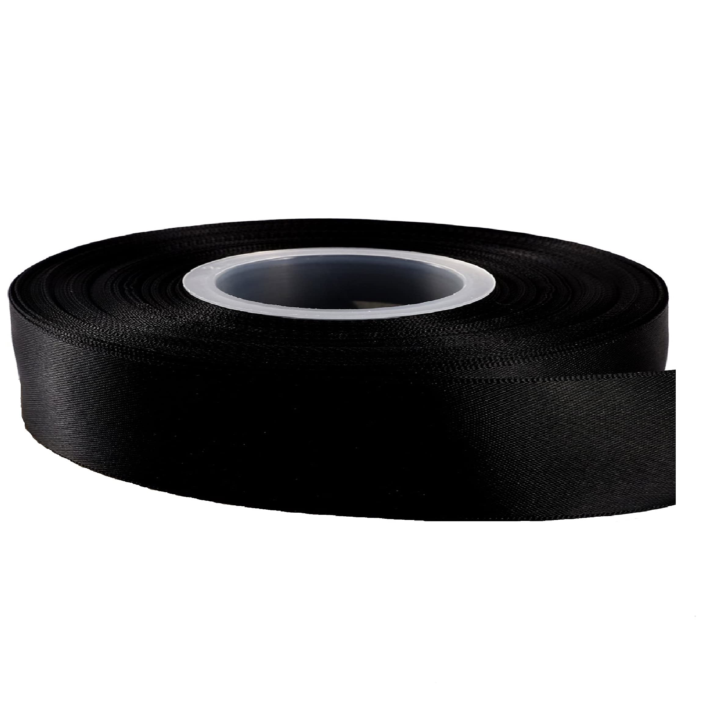 Double Sided Satin Ribbon Size 25mm x 10 Meters, Perfect for Gifts Wrap Sew Party, Decorations Events Dress Wedding Christmas Crafts, Bows Car, DIY, Bouquets, Cake More (Black) — view 78