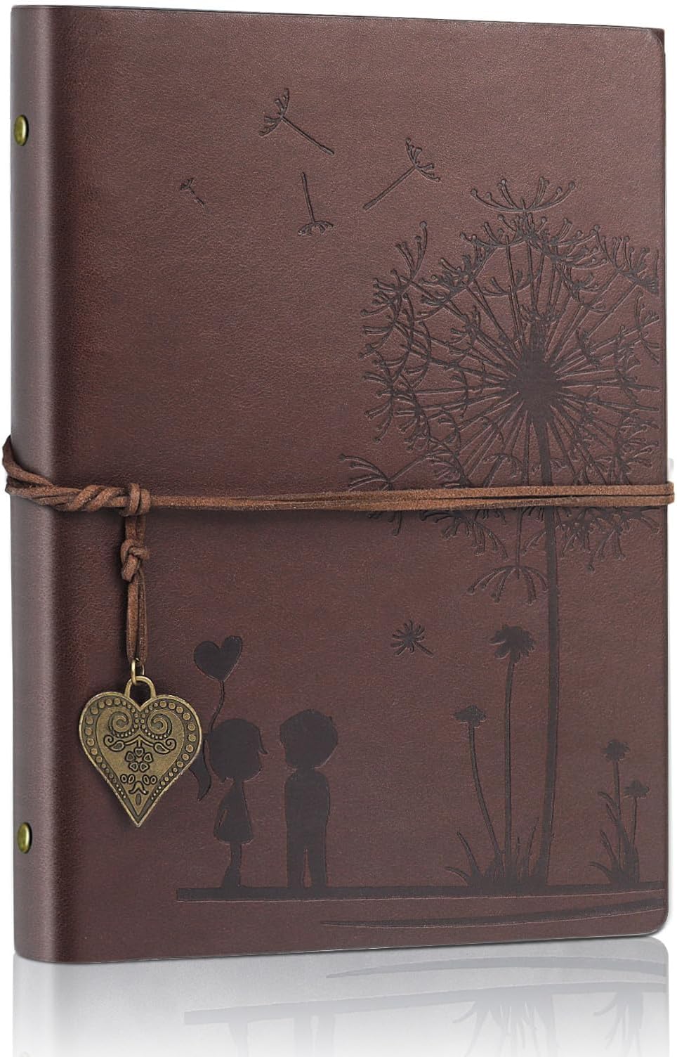 Aomiduo PU Leather Cover Journal Notepad Notebook brown