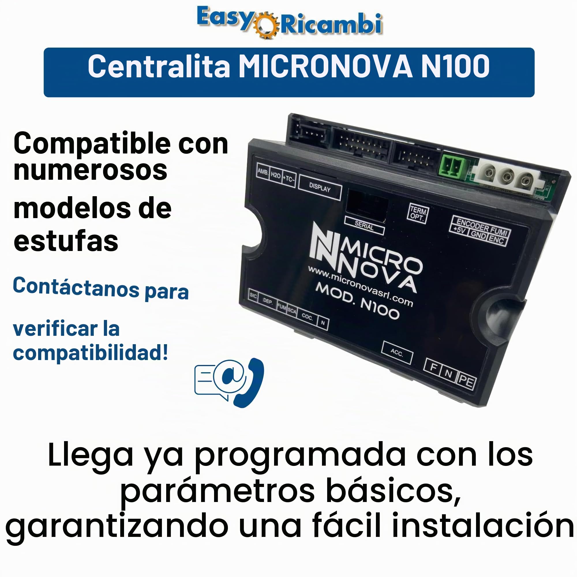 Tarjeta micronova N100 boxata para hornos de aire – PN100 _ A01