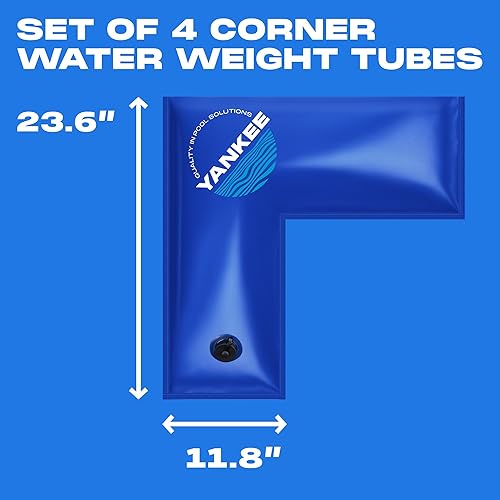 Miniatura 2 de Yankee - Pesas para piscina  Tubos de agua de esquina  Bolsas de agua de piscina para cubiertas de piscina rect en el suelo  Pesos de cubierta de