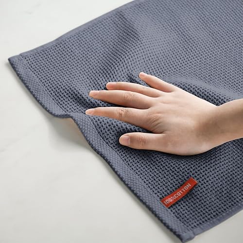 Miniatura 5 de Artoid Mode Juego de 6 paños de cocina de 100 % algodón, tejido de gofre, 12 x 12 pulgadas, ultra suaves, absorbentes, de secado rápido, multicolor