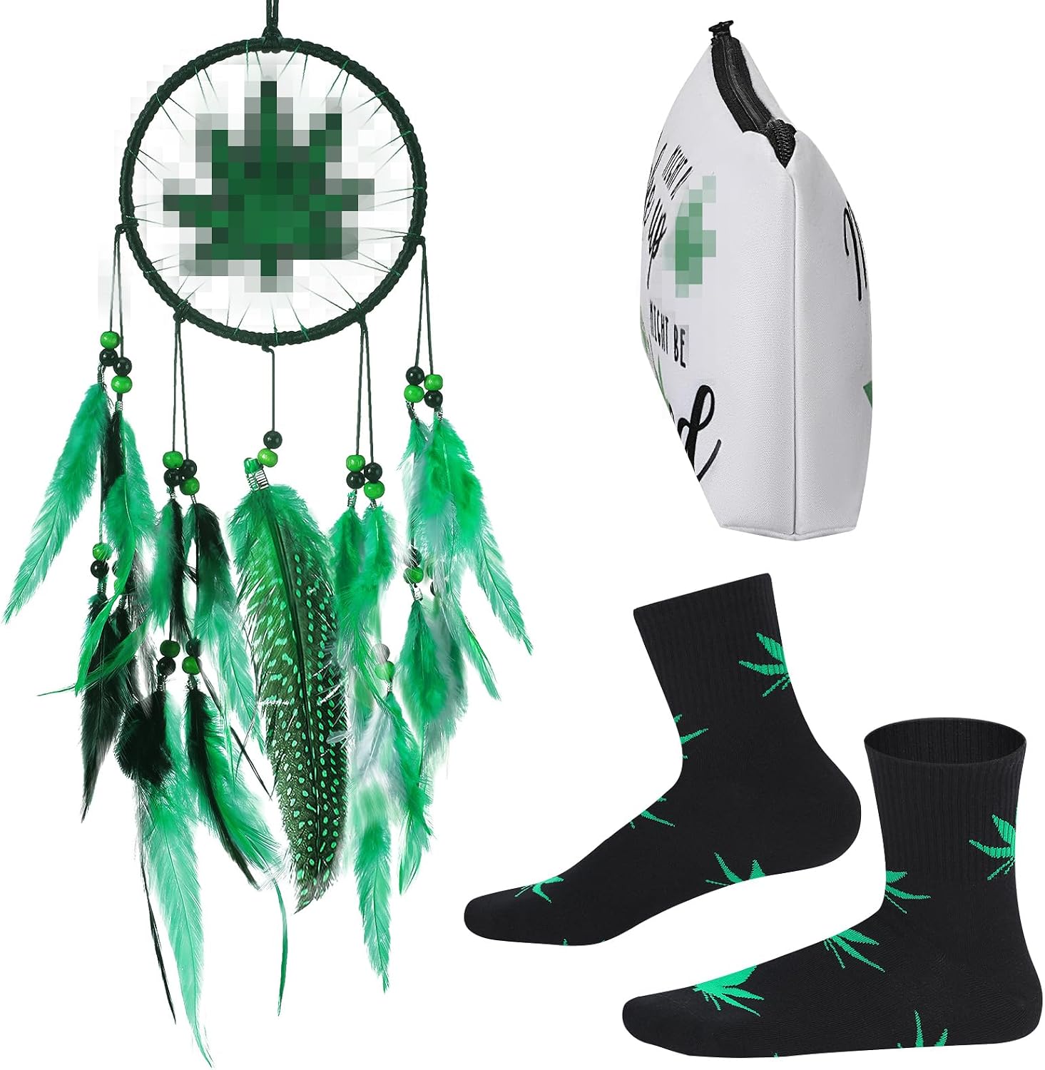 Wenqik 3 Pcs Green Leaf Gifts for for Women, Friends, Mom