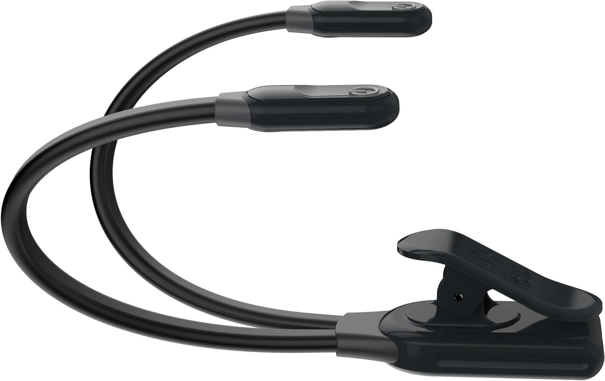 The Original Mighty Bright DuoFlex Clip-On LED Light, 2 Flexible Goosenecks, Warm Eye Care LEDs, Dimmable, Durable, Perfect as a Lectern Light, for Auto Repair, Multi-Purpose Multi-Angle Light