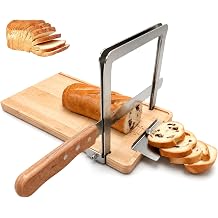Foldable Bread Slicer Guide with Knife for Homemade Bread & Sourdough