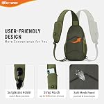 SKYSPER Sac à friser Antivol RFID Sacs pour le corps croisé Sacs à dos pour le Corps croisé