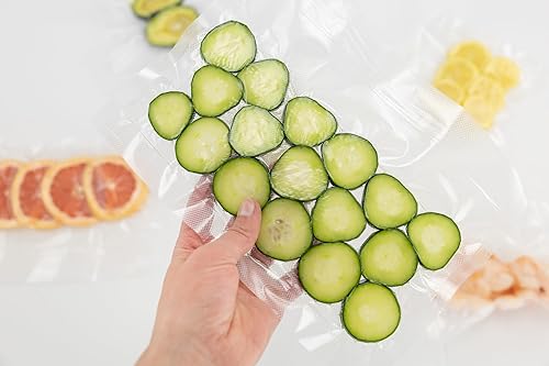 Miniatura 3 de NESCO Rollos de bolsas selladoras al vacío, paquete de 6 rollos de 11 pulgadas x 20 pies, sin BPA, para congelador, al vacío, apto para microondas,