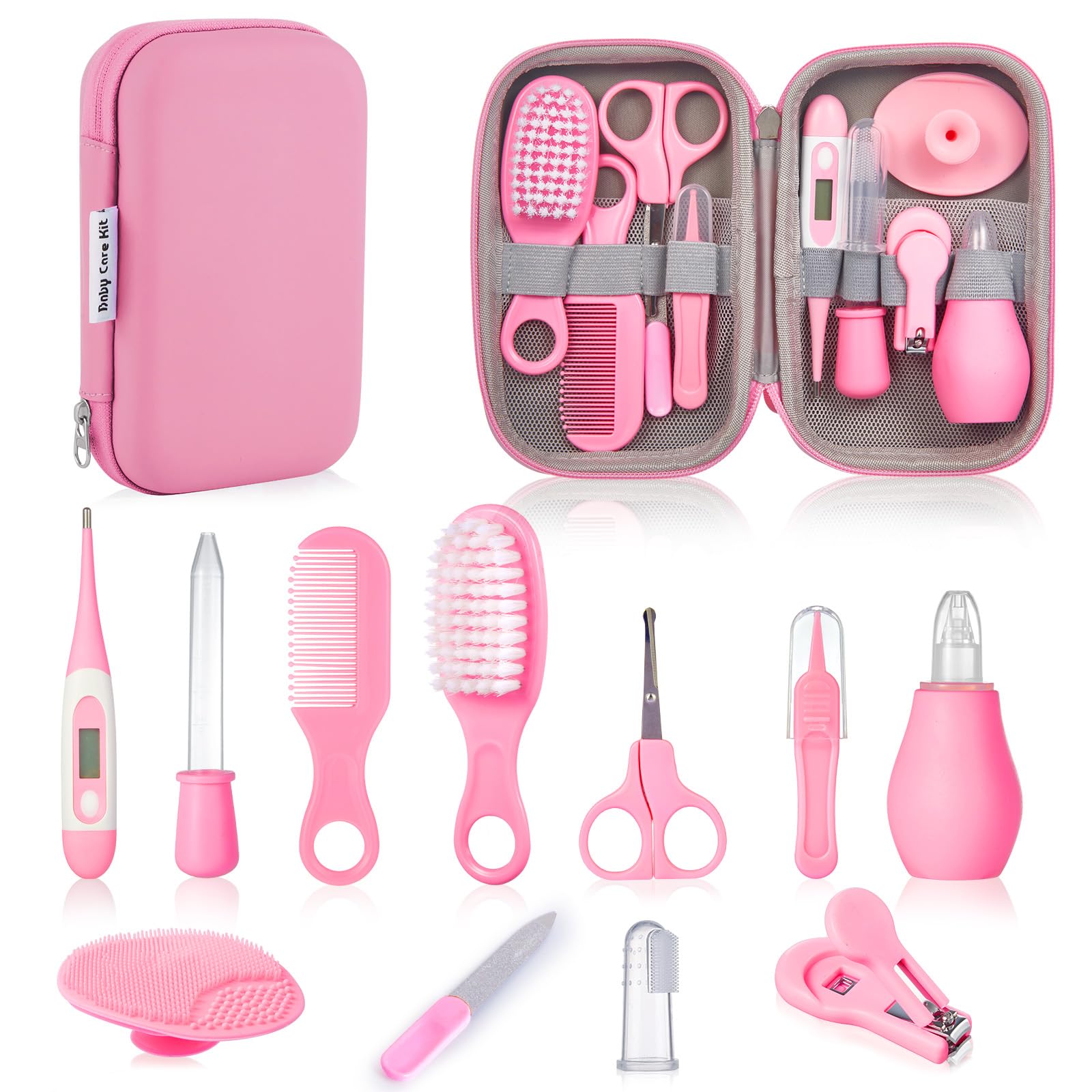 – Baby Healthcare and Grooming Kit, Lictin Nursery Care Kit, Newborn Safety Health Care Set with Hair Brush,Comb,Nail Clippers and More for Newborn Infant Toddlers Baby Boys