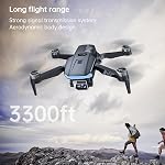 4K GPS Drone with Camera for Adults, 90 Min 3 Battery Long Flight Time | Auto Return, Follow Me, Long Control Range, Brushless Motor, 5G FPV RC Quadcopter for Beginners