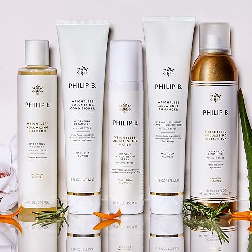 Miniatura 6 de PHILIP B Acondicionador voluminizador sin peso 6 onzas (6.0fl oz)  Desenredador de cabello ultraligero, añade cuerpo extra y brillo