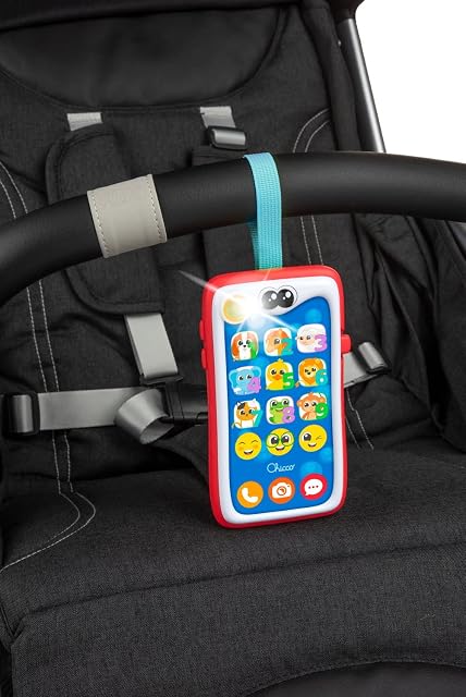 Foto 2 de 8 de Chicco Smiley Smartphone, Juego Educativo niños, Juguete Interactivo y parlante, Pantalla táctil, Juego…