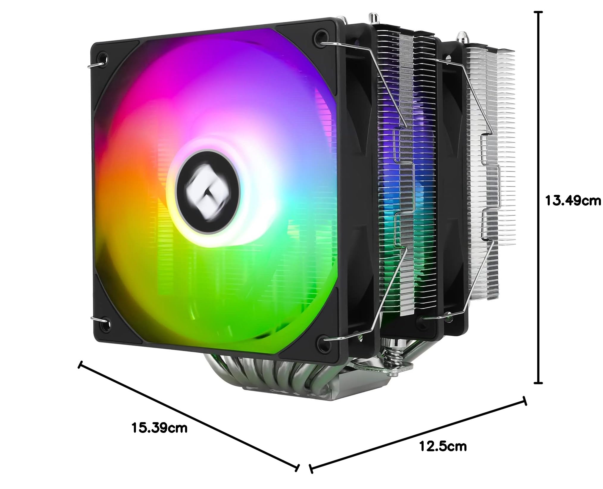 Thermalright TR Phantom Spirit 120SE ARGB CPU Air Cooler, 7 heat pipes CPU Cooler, Dual 120mm TL-C12B-S V2 PWM Fan, AGHP 4.0 Technilogy, S-FDB Bearing, Voor AMD AM4 AM5/Intel 1700/115X/1200/1851