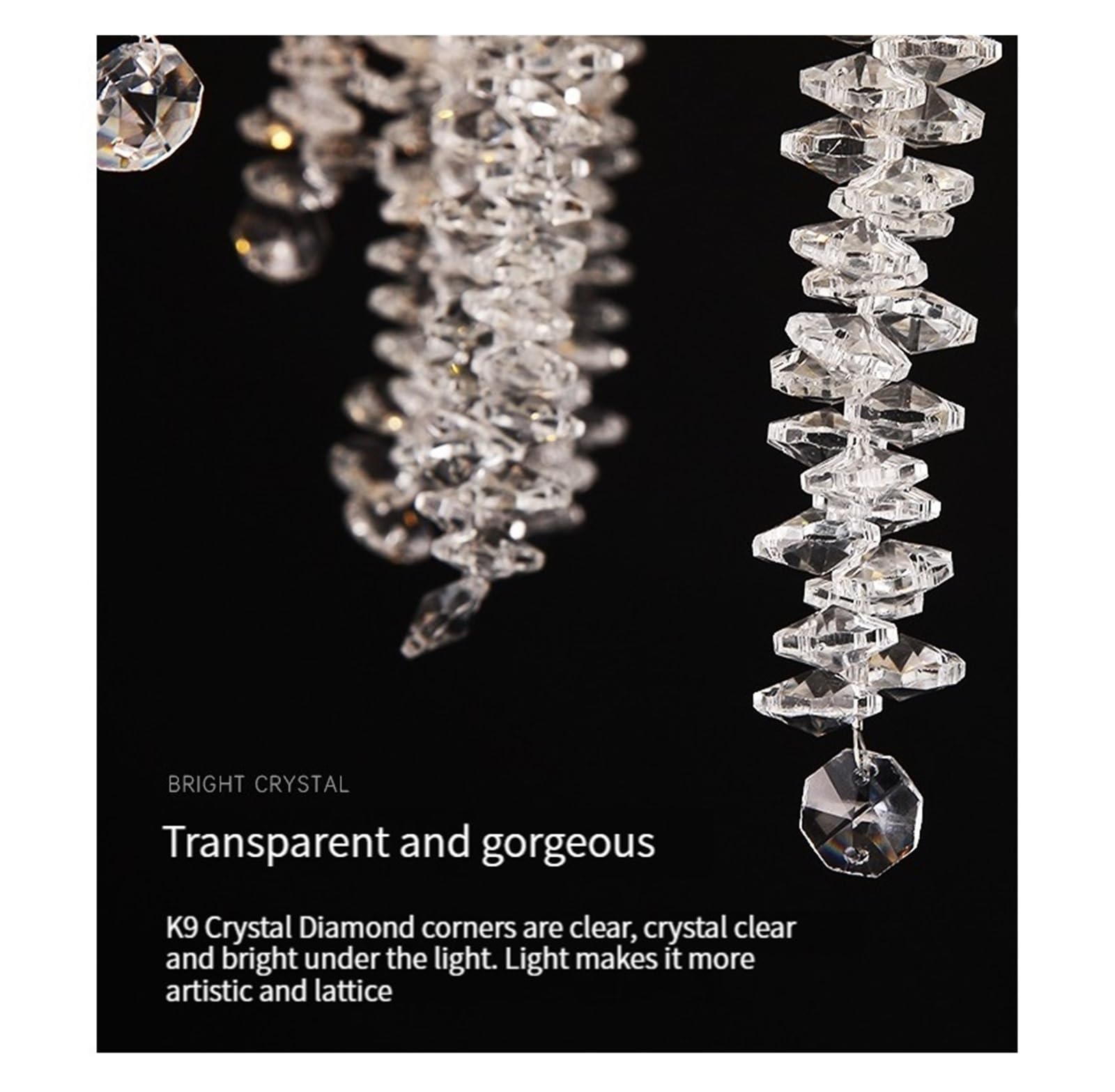 Long Tree Branch Crystal Chandelier for Dining Room Table