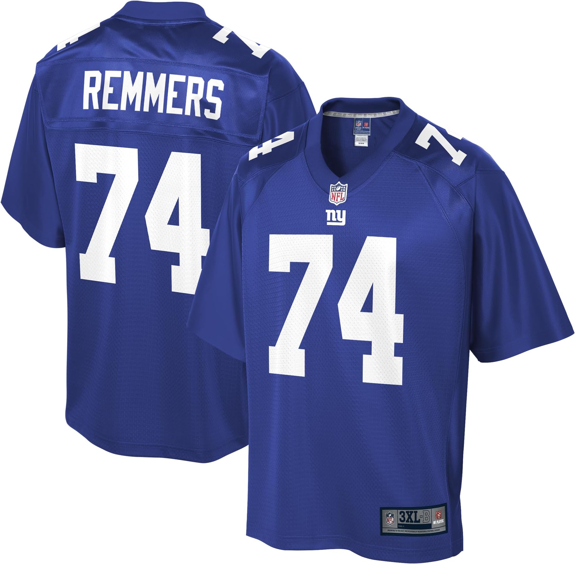 NFL PRO LINEMen's Mike Remmers Royal New York Giants Big & Tall Team Player Jersey