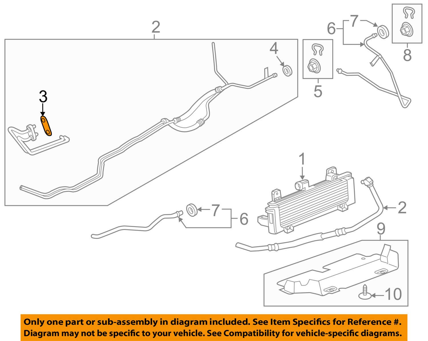 Amazon.com: GM 23135703 SEAL-TRANS FLUID CLR PIPE FTG : Automotive