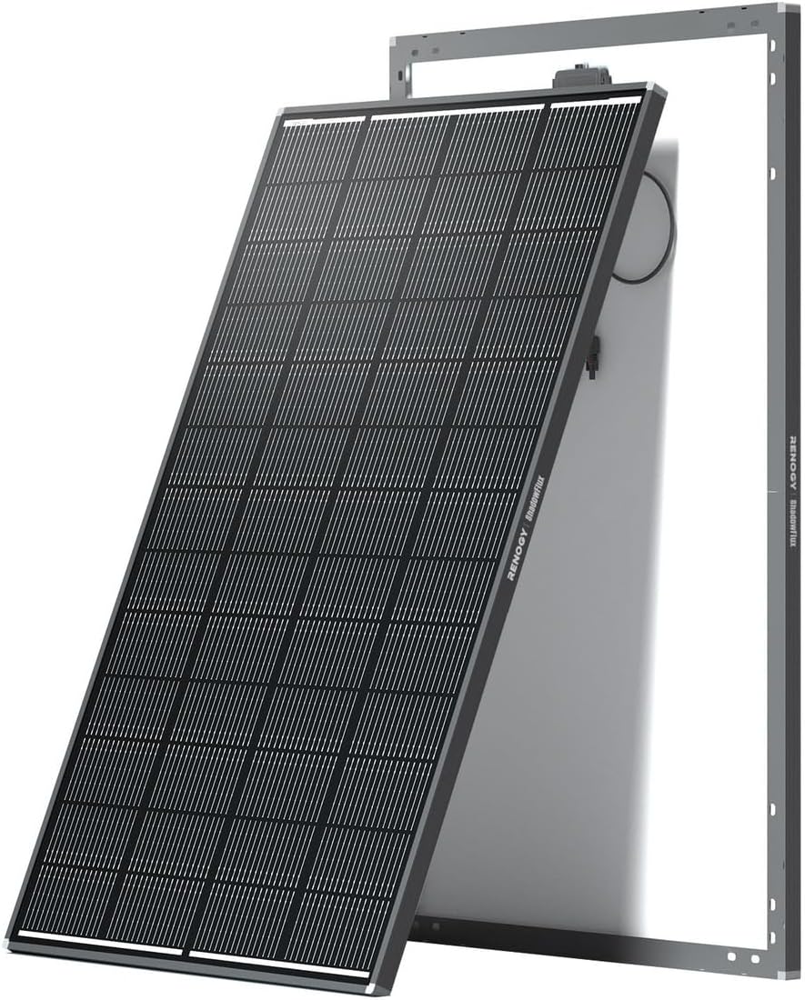 200W Solar Panel + 40A MPPT Charge Controller Bundle - High Efficiency N-Type Solar Panels with ShadowFlux Technology & Heavy-Duty MPPT Controller for RV Marine Off-Grid Systems