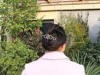 Vista 7 de Alfileres de clip para el cabello celta, pasadores de metal con palo, para mujer, regalos de Navidad