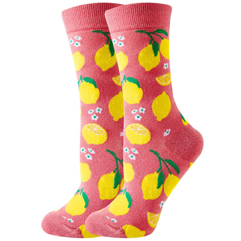 Socken mit Eiscreme-Waffel-Motiv für Damen, Herren und Teenager – lustige lässige Obstsocken, niedliches Essen, Donut-Kuchen-Druck
