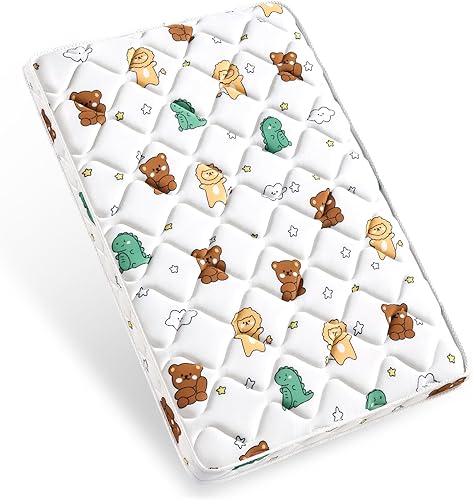 Pack and Play - Cubrecolchón para parque de juegos portátil (38 x 26 x 1.5 pulgadas), cubrecolchón de espuma prémium Pack N Play, colchón de corral