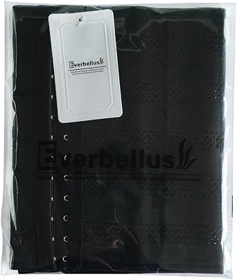 Everbellus レディース 通気性 伸縮性コルセット ウエストトレーナー 補正下着 ベルト シェイプウェア US サイズ: Large カラー: ブラック