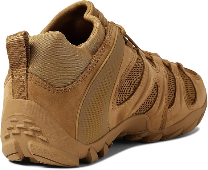 Merrell Men's Chameleon 8 Stretch Tactical Work Shoes, Waterproof Nubuck & Mesh Upper Ultra-Lightweight Hiking Combat Boots