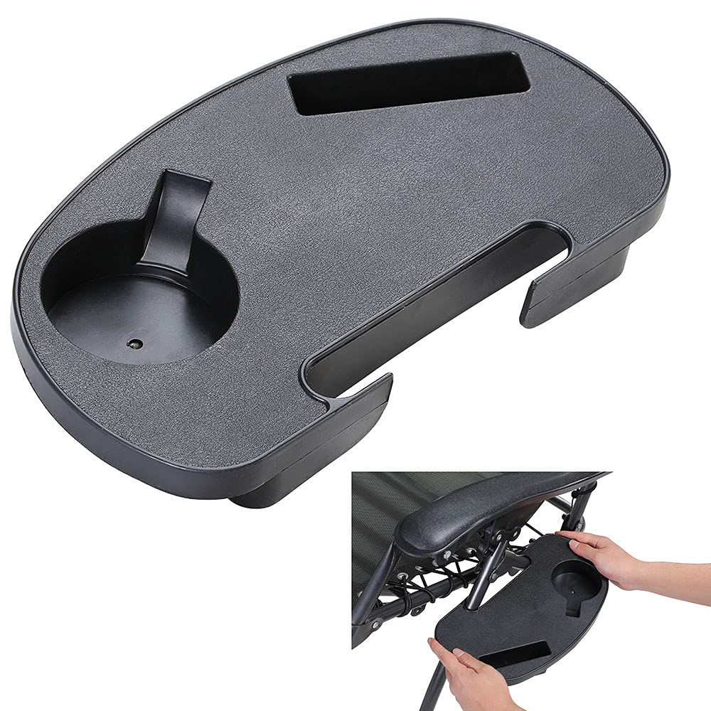 BAKAJI Silla de gravedad cero, Tumbona de jardín Sillón de relajación Plegable Tejido Oxford reclinable, Resistente a la Intemperie Silla de Jardín Balcón, Tumbona Ajustable con Almohada