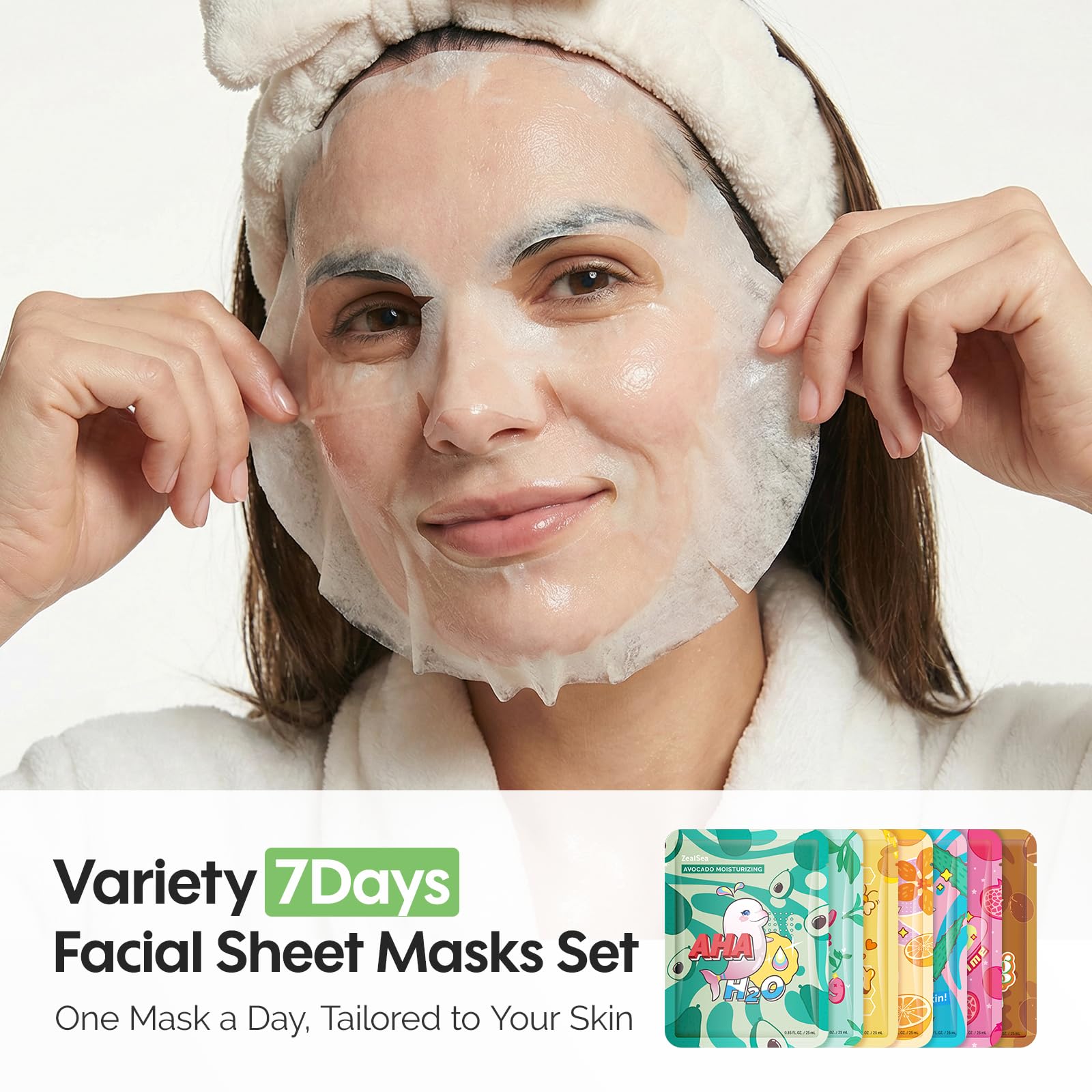 Amazon.com : ZealSea Face Masks Skincare for Women, Variety 7Days