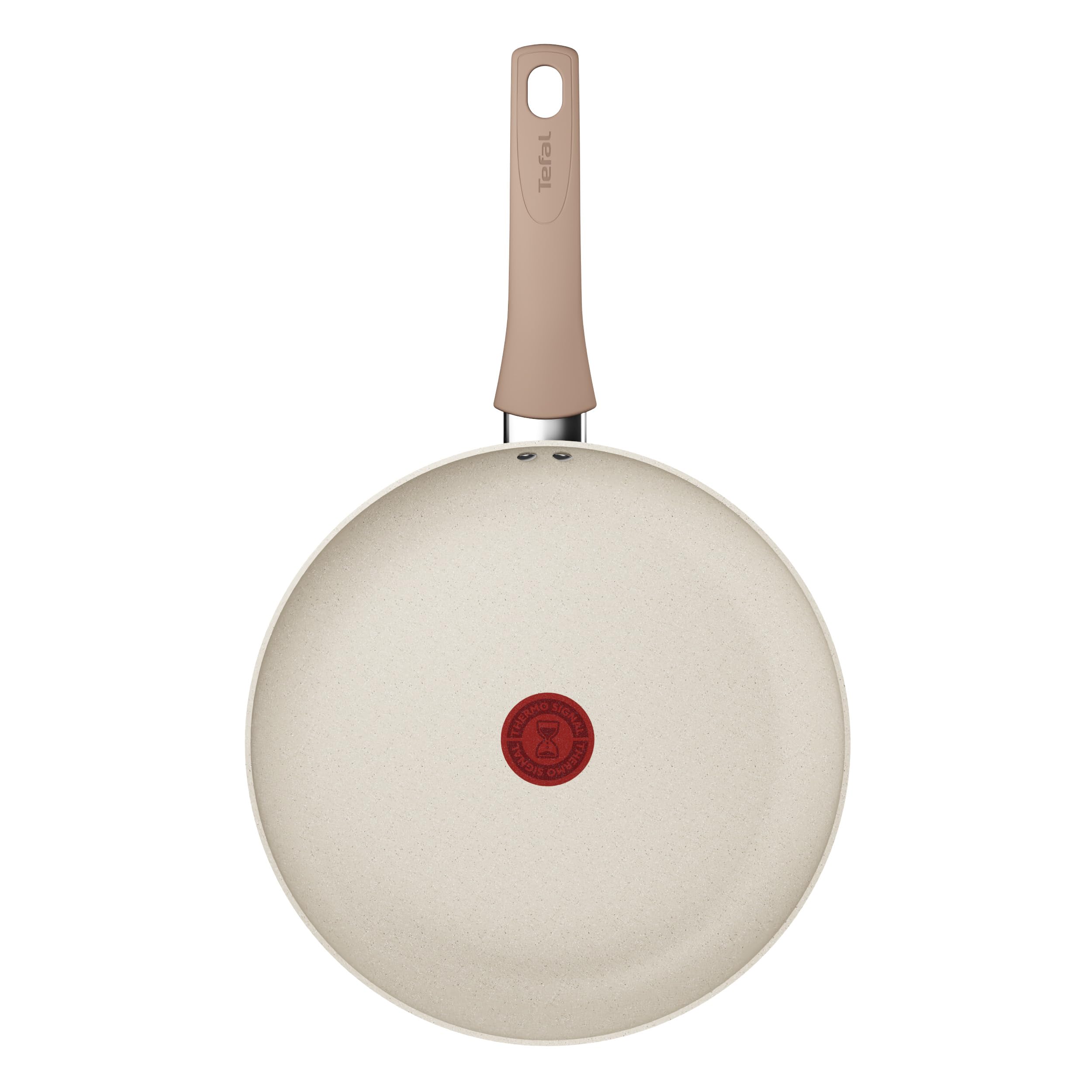 Tefal Stone White On 7-teiliges Kochgeschirr-Set, Mineralia+ Antihaftbeschichtung, Thermo-Signal, Thermo-Fusion-Boden, kompatibel mit allen Herdarten, Glasdeckel mit Dampföffnung, Weiß, G199S544