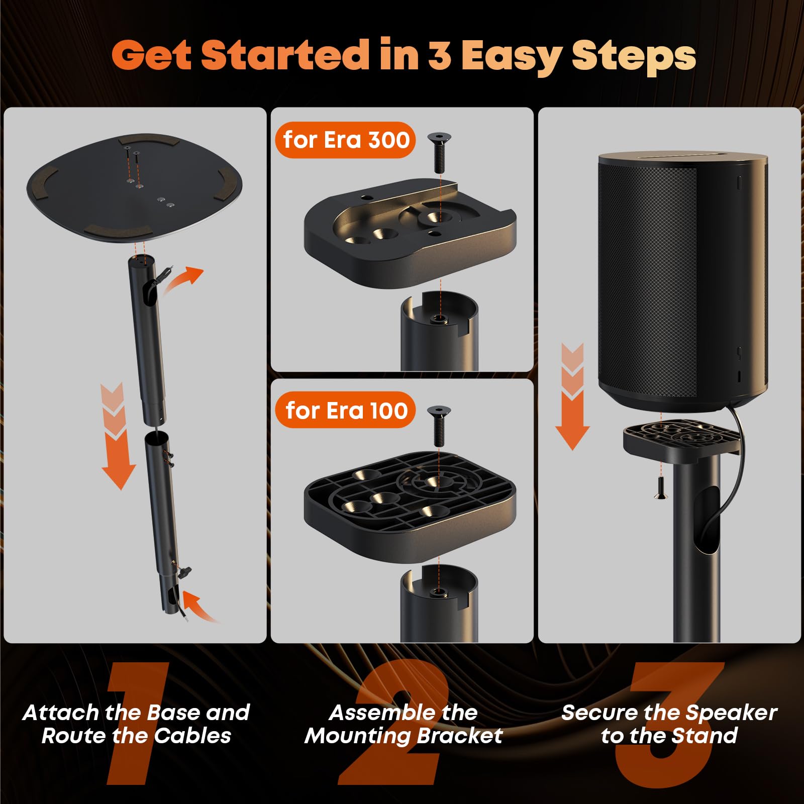 Amazon | スピーカースタンド Sonos Era 100、100 SL & Era 300用