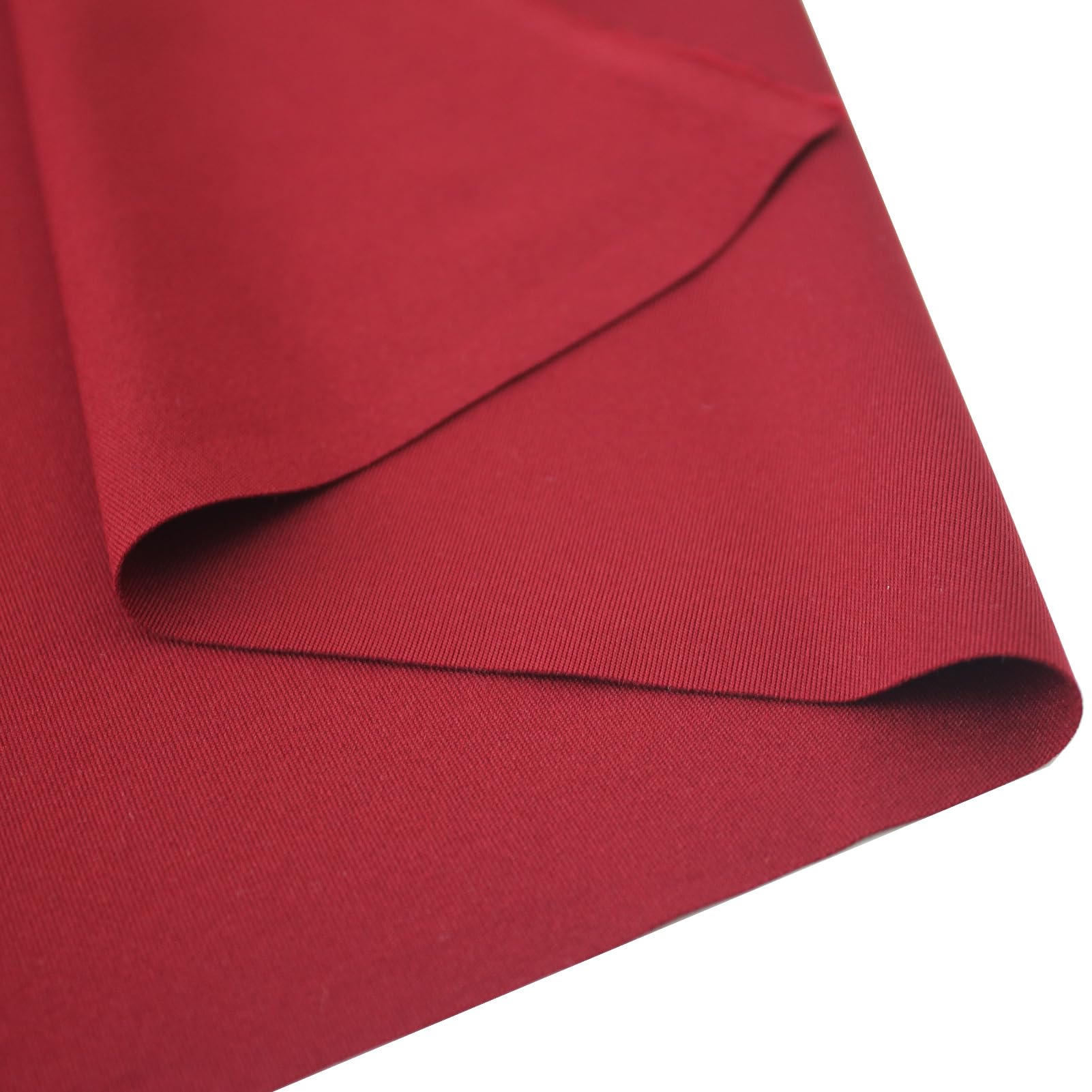 Nylon Spandex Fabric | 4-Way Stretch Nylon Matte Tricot Swimsuit Fabric | Swimwear, Sports, Dance, Yoga Wear (Burgundy)