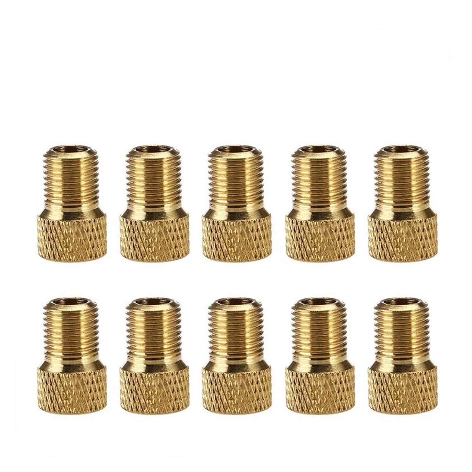 Dymkie 10Pcs 1/ Bicycle Valve Adapter Cap Bike Nozzle Inflator Nipple Mtb Accessories(10Pcs)