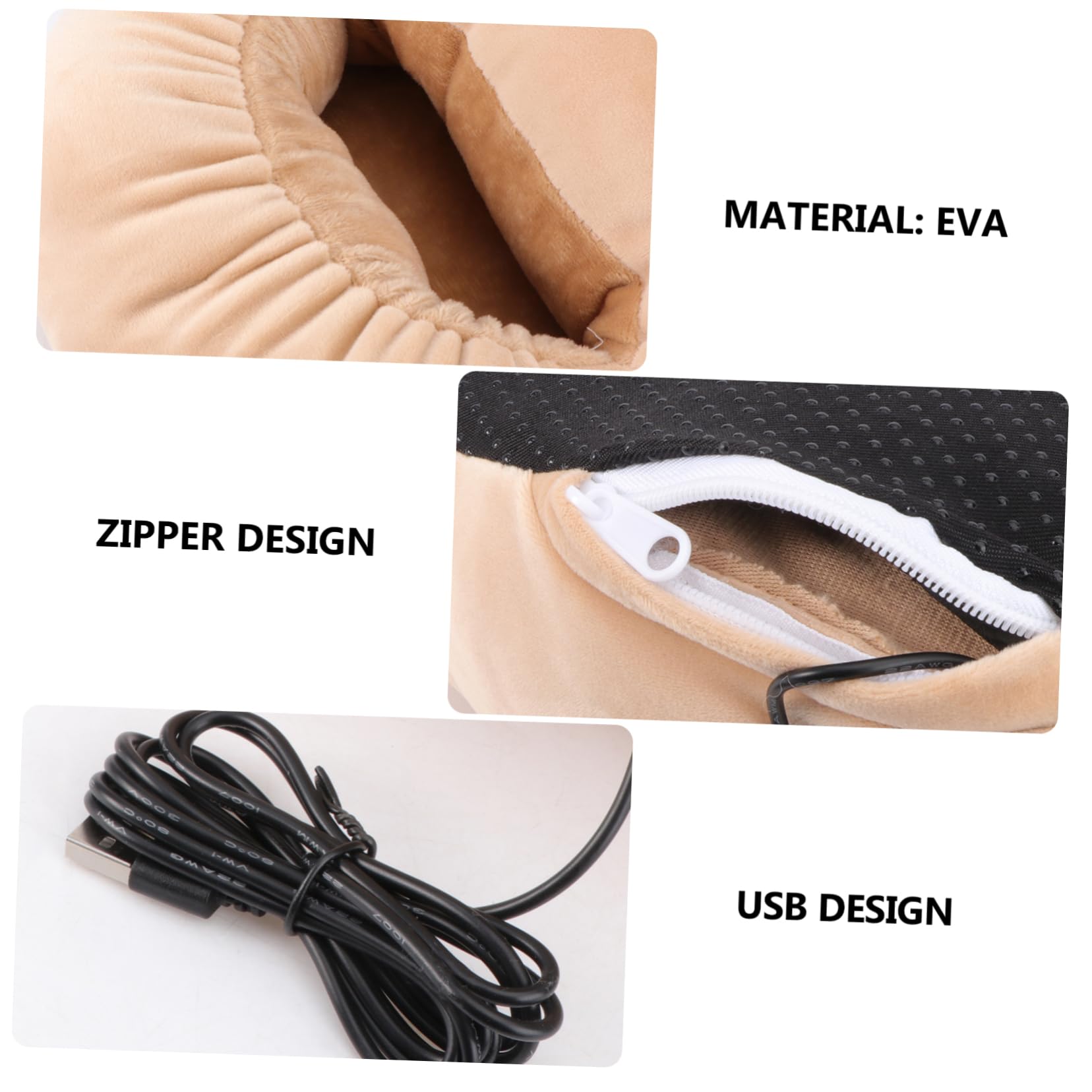 Homoyoyo Scaldapiedi Elettrico USB Riscaldamento Eva Caldo e Circolazione per Inverno e Casa