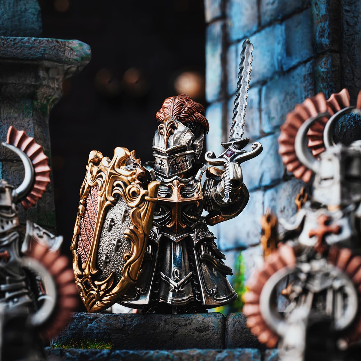 Amazon.co.jp: COPPERTIST.WU 真紅のテンプル騎士団像 置物 クラフト