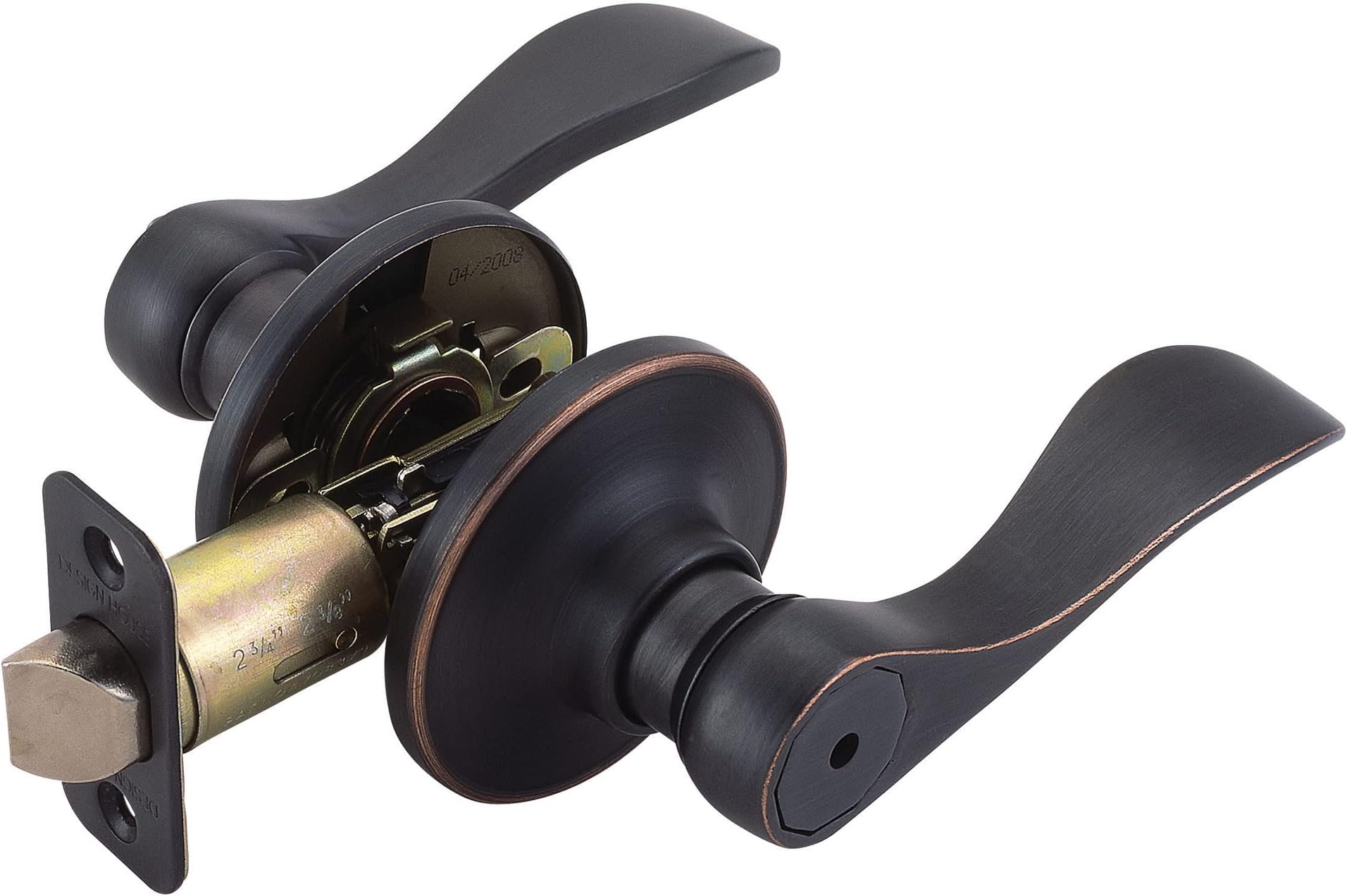 700534 Springdale Privacy Bed and Bath Door Lever Oil Rubbed Bronze