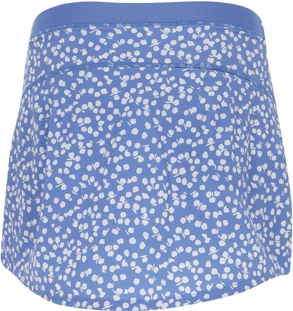 RLX Ralph Lauren Women's Abstract Blue Rose Aim Golf Skort Large L