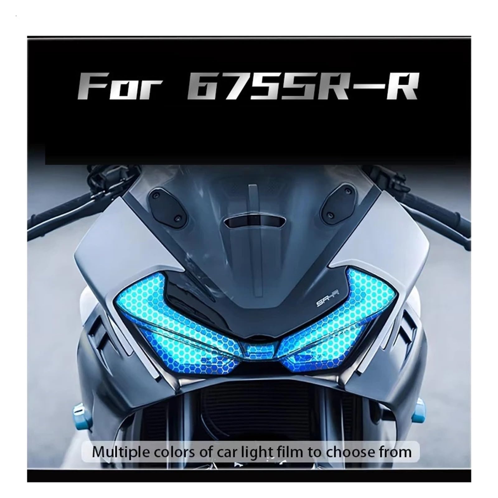 Pasuje do folii reflektorów laserowych motocyklowych CFMOTO o strukturze plastra miodu