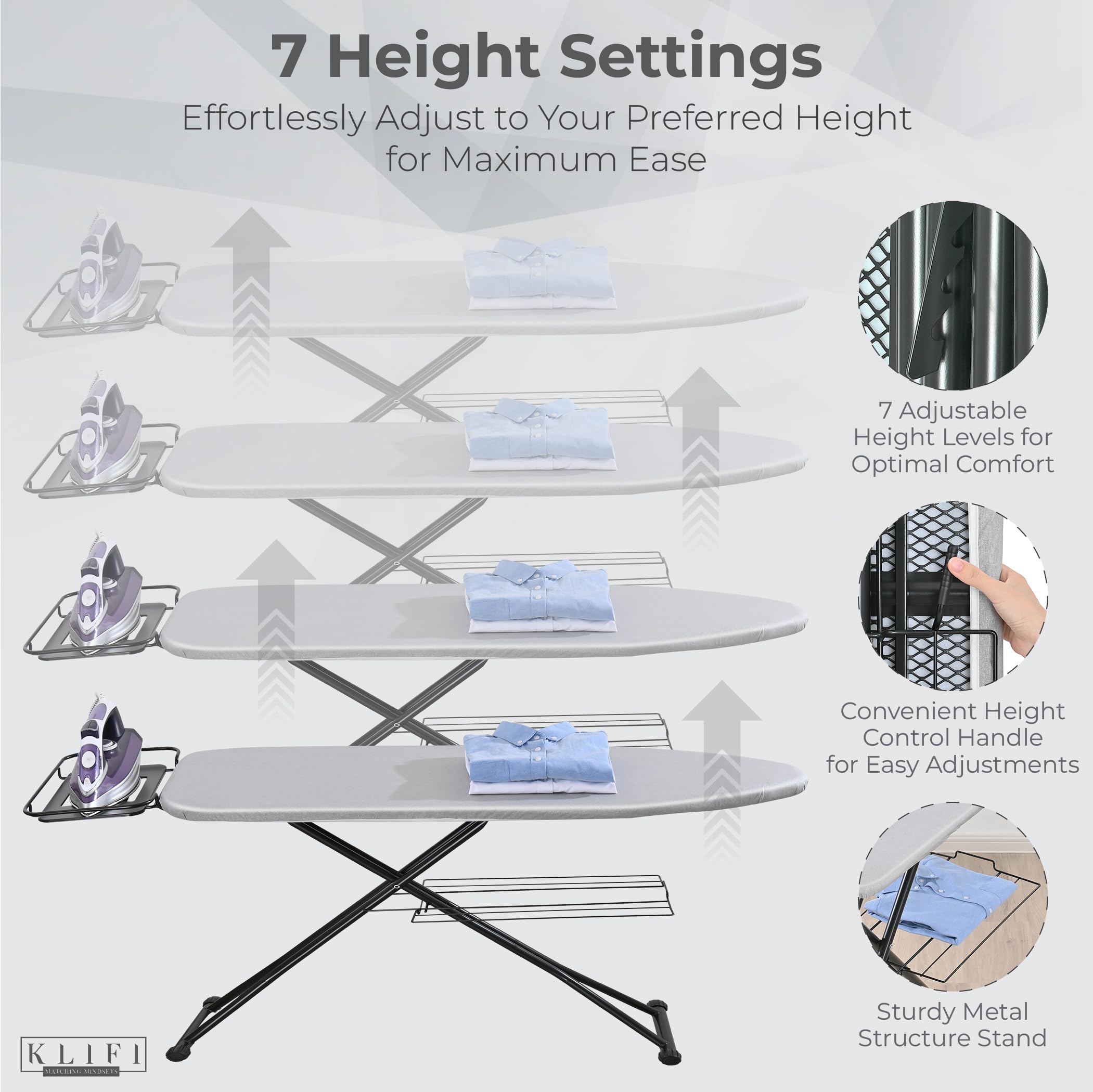 Amazon.com: KLIFI Full Size Ironing Board 58