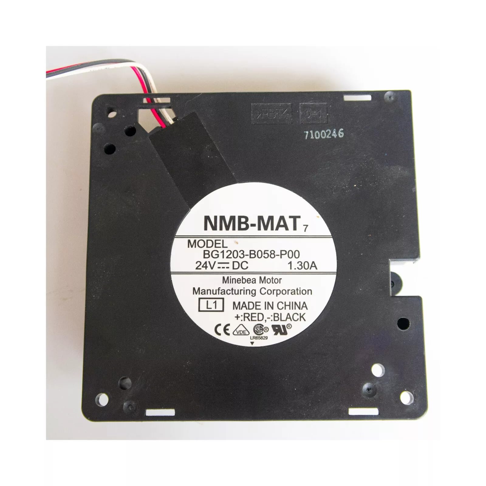 Lighting Hub NMB-MAT BG1203-B058-P00 DC Blower 24V-1.30A Turbo Blower 5000 RPM 120 * 120 * 33mm 3-Wire