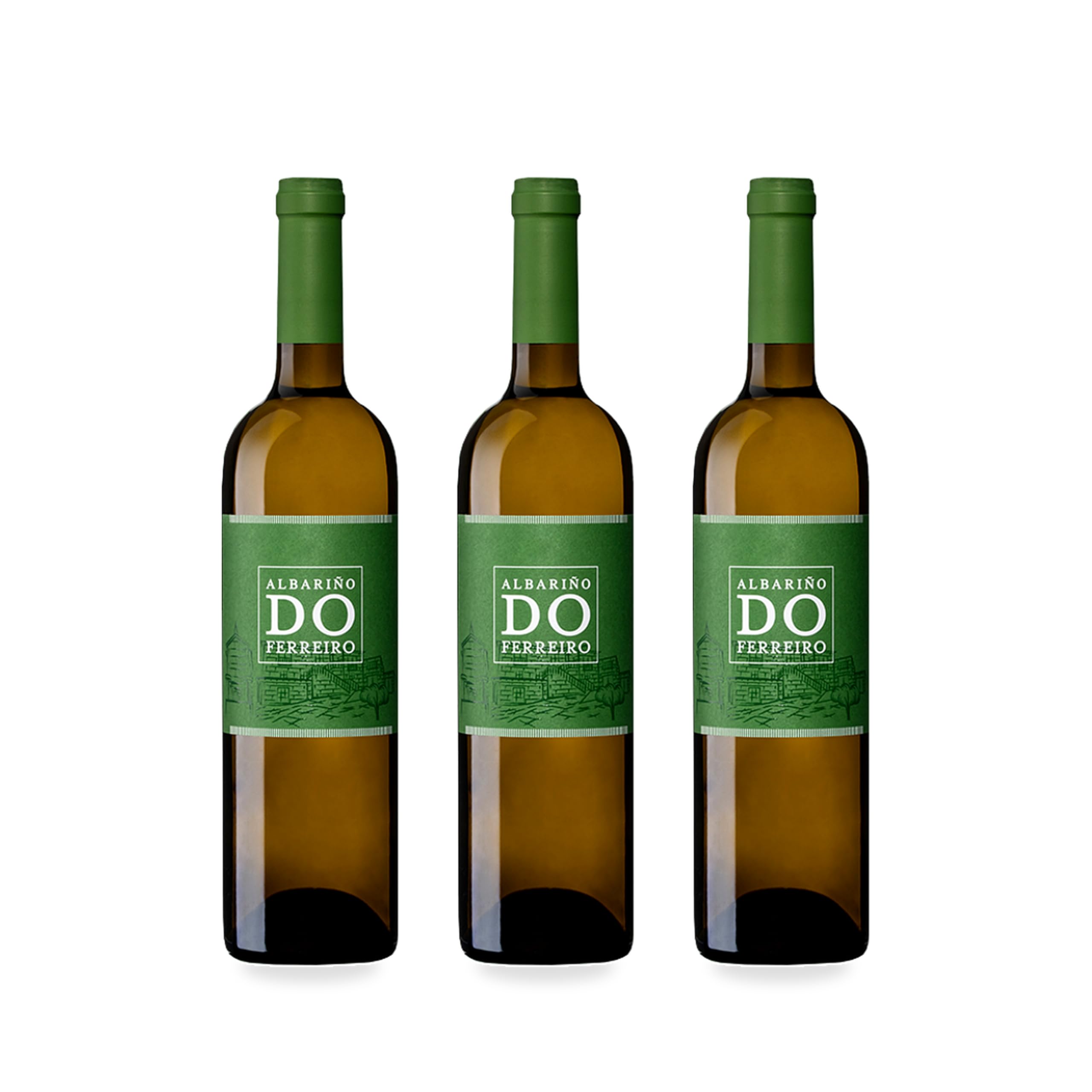Albariño Do Ferreiro vino blanco premium selección gourmet – 3 Botellas x 75 cl