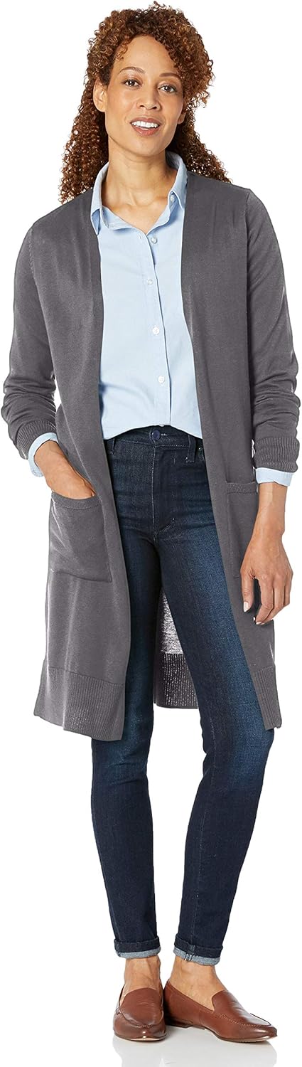 Amazon Essentials womens Lightweight Longer Length Cardigan Sweater - Image 4