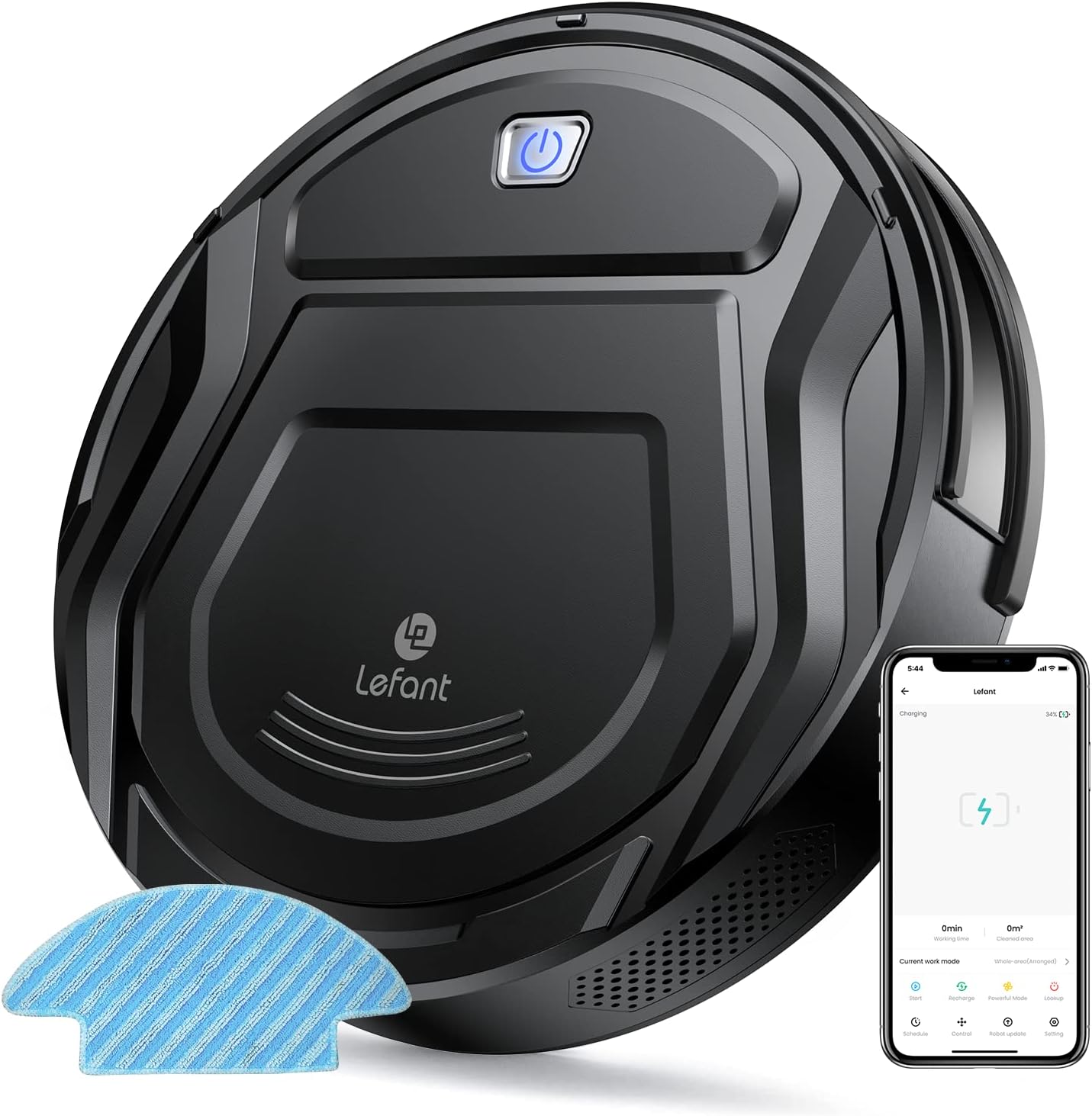 リモート設定❤️Lefant ロボット掃除機 2600Pa 強力吸引 Amazon | Lefant ロボット掃除機 水拭き両用 4000Pa吸引