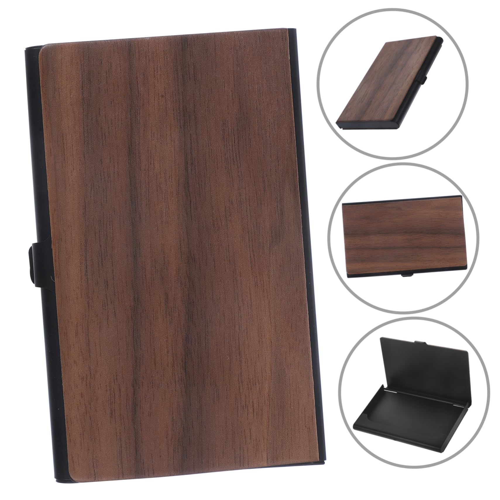 SHINEOFI 5pezzi Porta Biglietti Da Visita Scatola Organizer Per Carte Da Ufficio Contenitore Portatile Per Biglietti Visita e Carte Di Credito Per Uffici e Viaggi