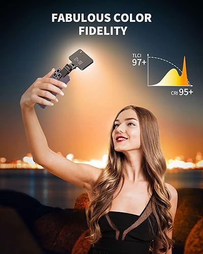 Miniatura 2 de Weilisi - Luz para selfie de metal, recargable, ultrafina, con clip, con atenuación continua, luz para iPhone, maquillaje, videoconferencia,