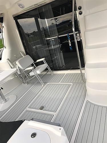 Miniatura 6 de KXKZREN Pisos de lancha de espuma EVA para cubierta de tarjetas de muestra autoadhesivas antideslizantes de teca sintética lancha de motor RV yate,