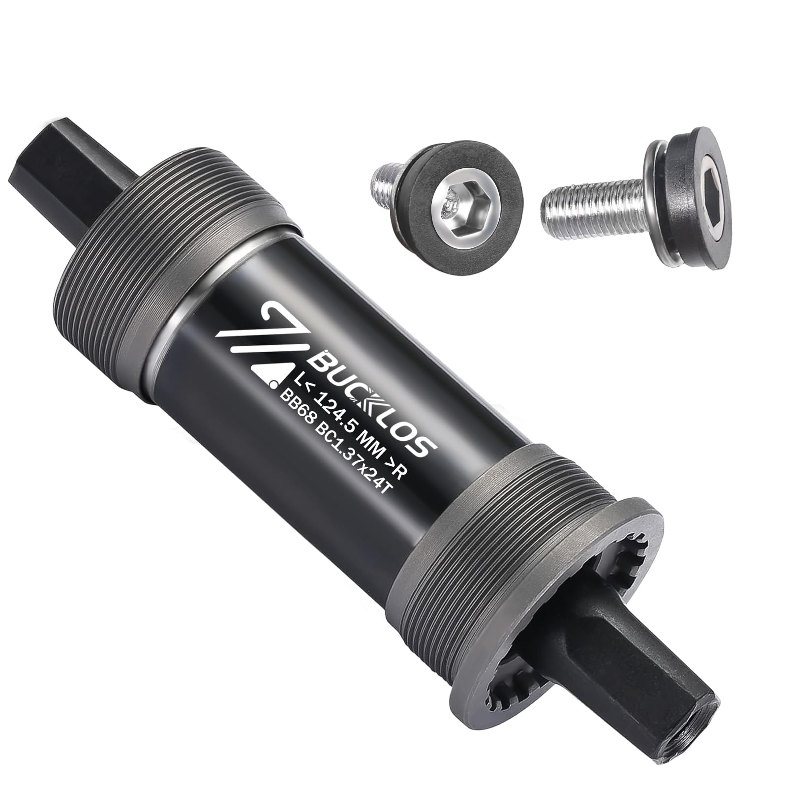 AEYINO Vierkant-Tretlager – 68/120 x 110,5 113 118 120 122,5 124,5 127 174 mm Fahrrad-BSA-Halterungen für Mountainbike/MTB/BMX/Rennrad/Fatbike